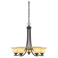 Westinghouse Westinghouse 6221400 Kings Canyon Five Light Indoor Chandelier; Oil Rubbed Bronze 6221400